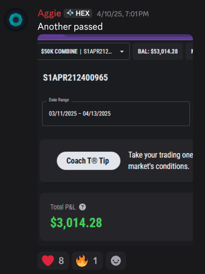 Tom Trades student testimonial 6